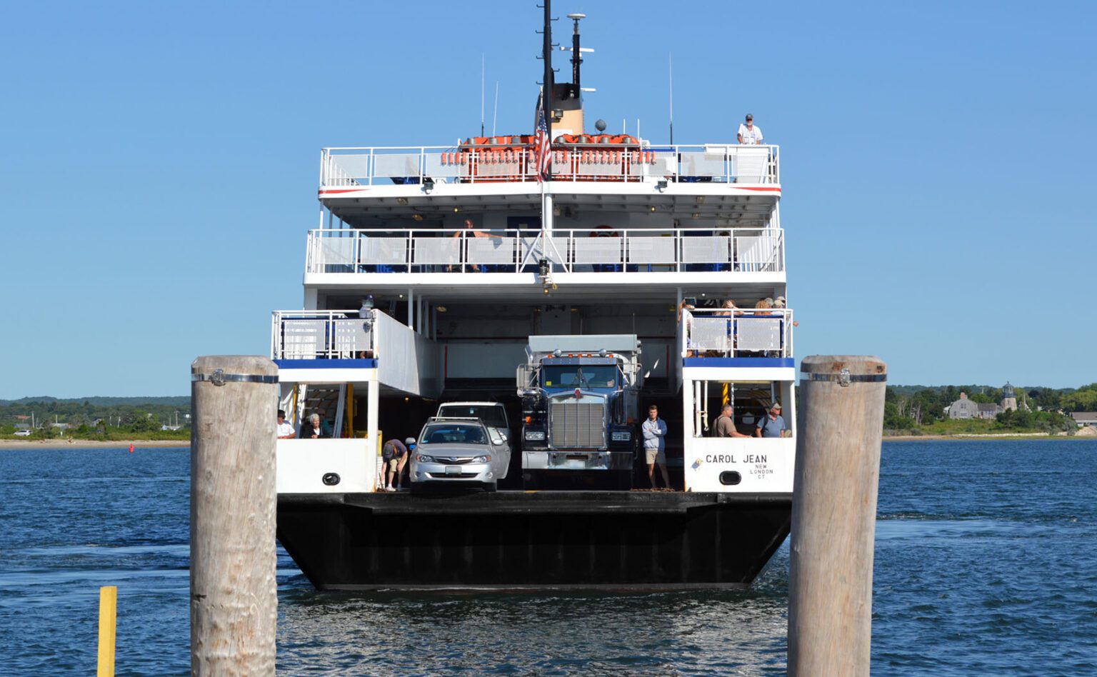 Block Island Ferry Sail Away