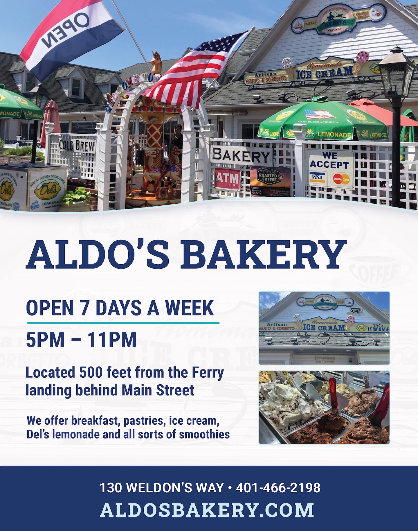 Aldo's Bakery advertiser poster