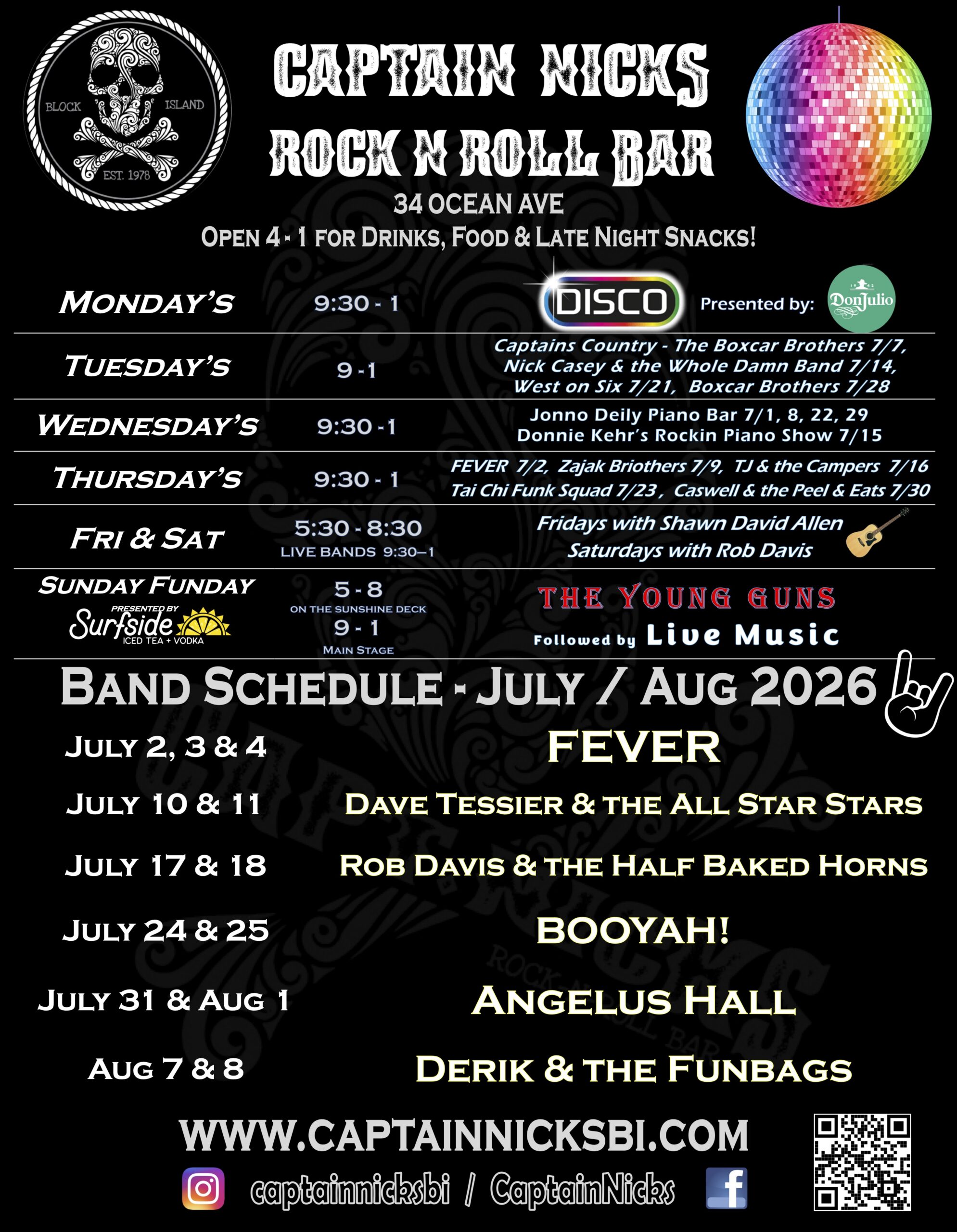 CaptNicks Ferry Poster July